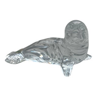 Vintage Collectable Waterford Crystal Sea Lion/Seal For Sale