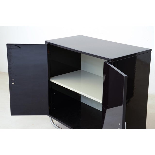 1960s 1960s Pair of Black Lacquered Cabinets For Sale - Image 5 of 7
