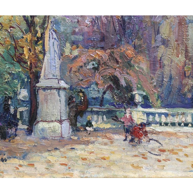 Marie de Nivouliès de Pierrefort, Le Jardin du Luxembourg, 1910, Oil on Canvas, Framed For Sale - Image 11 of 18