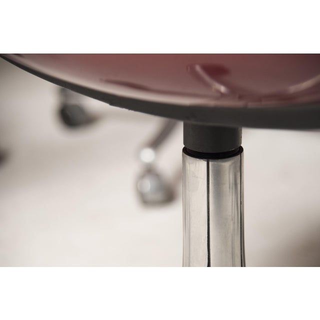 Swivel Wheeled Office Chairs attributed to Osvaldo Borsani for Tecno, 1980s, Set of 5 For Sale - Image 17 of 18
