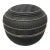 Candone Wharton Raku Basketweave Patterned Lidded Vessel For Sale