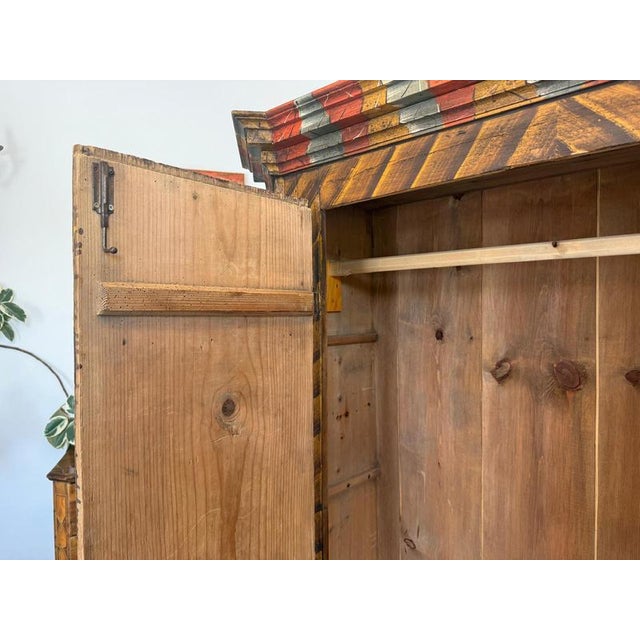 Biedermeier Rustic Farmhouse Cupboard For Sale - Image 13 of 18