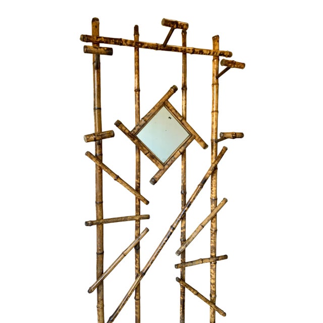 Mid 20th Century Vintage Mid-Century Bamboo Hall Tree For Sale - Image 5 of 11