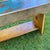 Brown Handcrafted Primitive Pine Wood Bench Made by Local Folk Artist With Antique Wood For Sale - Image 8 of 8
