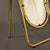 Oval Floor Mirror in Gold Metal, 1980s For Sale - Image 4 of 7