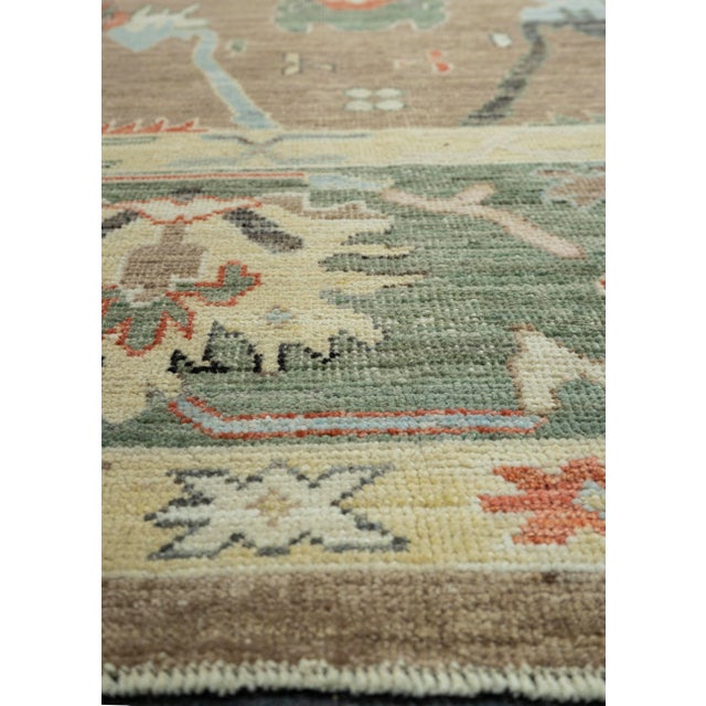 Contemporary Oushak Rug 9'2" x 12'11" For Sale - Image 3 of 4