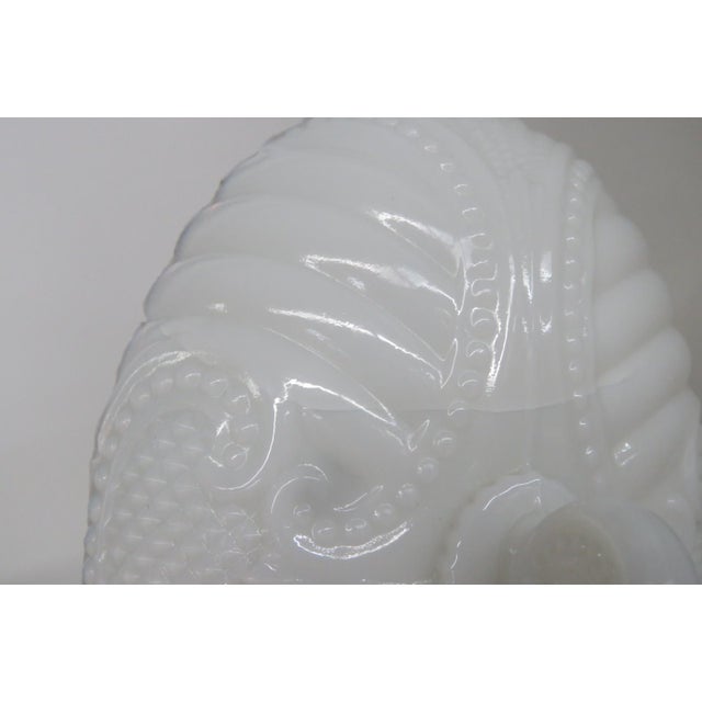 Portieux Vallerysthal White Opaline Milk Glass French Candy Dish With Lid 4733b For Sale - Image 17 of 18