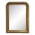 19th Century French Louis Philippe Giltwood Floral Mirror With Mercury Glass For Sale