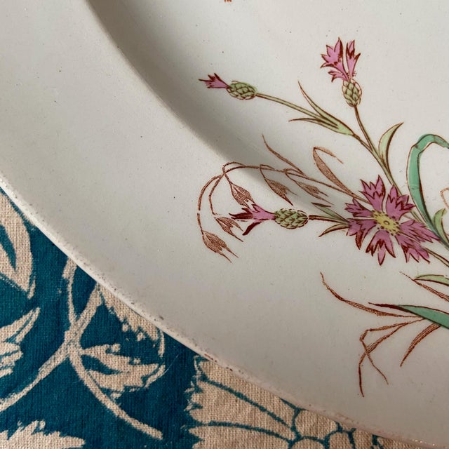 Antique French Ironstone Soup Tureen and Plater from Keller & Guerin Luneville, Set of 2 For Sale - Image 9 of 13
