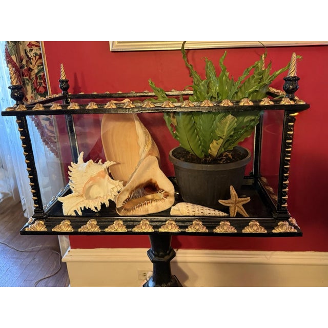 Here is a scarce antique original large cast iron Victorian aquarium/terrarium in restored, undamaged condition. This rare...