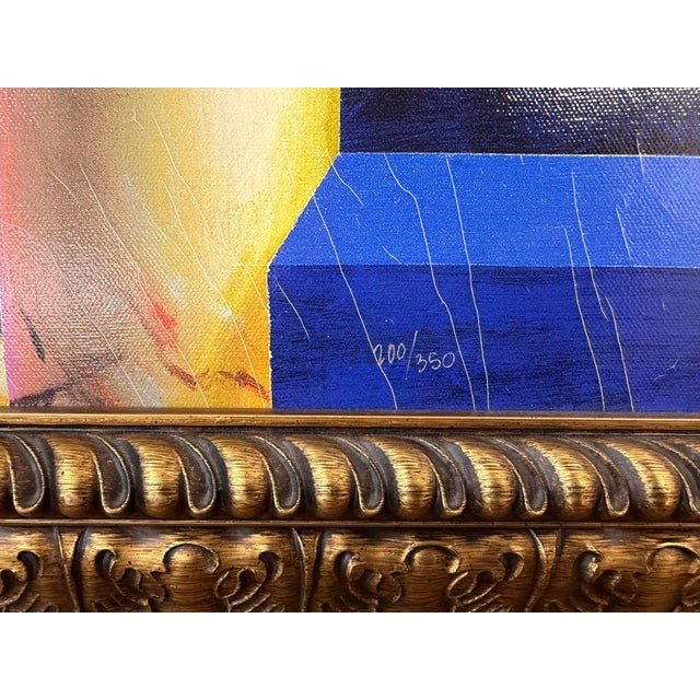 Pop Art Late 20th Century Ferjo "Homage to Chagall" Limited Edition Signed Giclée on Canvas - Framed For Sale - Image 3 of 10