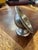 Silver Mid 20th Century Alpaca Silver Embossed Flower Wood Handled Tea Strainer For Sale - Image 8 of 12