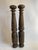 Pair of vintage carved wood columns/ architectural elements. Great for displaying objects or plant stands