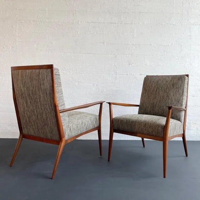 1950s Paul McCobb for Directional High Back Lounge Chairs Model No. 409- Set of 2 For Sale In New York - Image 6 of 11