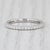 0.60ctw Diamond Eternity Wedding Band Stackable Anniversary Ring 14k White Gold, Size 6.5 For Sale - Image 4 of 6