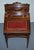 Animal Skin Victorian Ladies Writing Desk with Inlay and Leather For Sale - Image 7 of 18