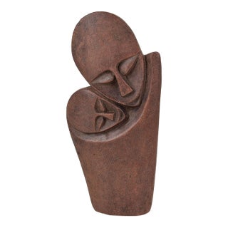 Shona Stone Mother and Child Sculpture Zimbabwe For Sale