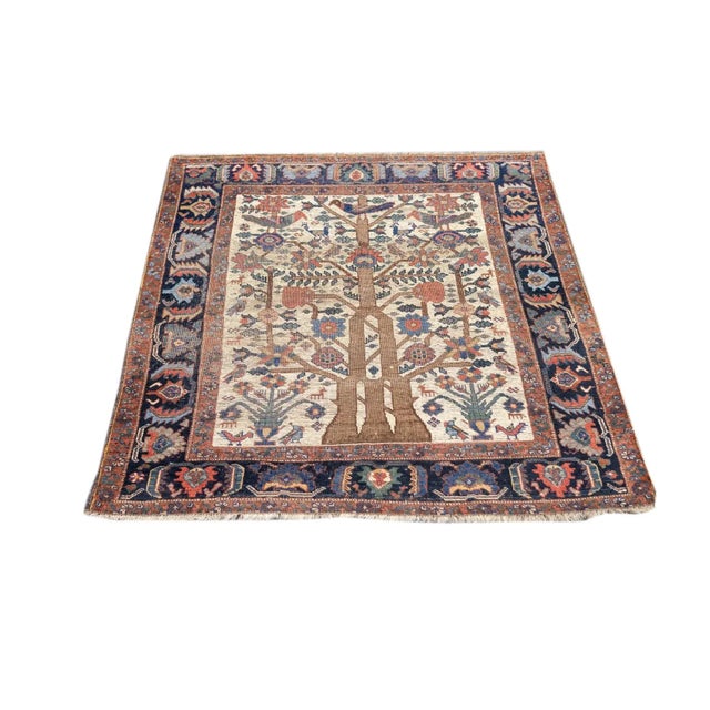 Antique Kurdish Rug 3'11'' x 5' For Sale - Image 4 of 12