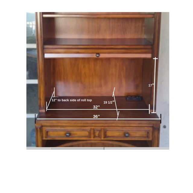 Sligh Tahoe Collection Roll Top Secretary Desk For Sale - Image 17 of 17