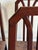 Dark Wood High-Back Upholstered Dining Chairs Set of 6 Mid-Century Modern For Sale - Image 10 of 12