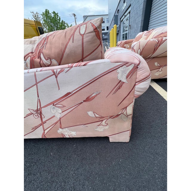 Postmodern Loveseats Karl Springer Style by Parsons - a Pair For Sale - Image 9 of 11