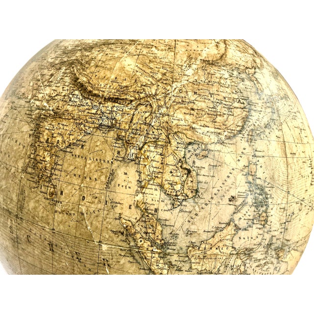 Rare German 1879 Dietrich Reimer Terrestrial Globe, Cartography by Heinrich Kiepert (1818–1899) For Sale - Image 15 of 18