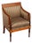 Sheraton Style Vintage Inlaid Mahogany Armchair For Sale