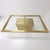 1970s Hollywood Regency Brushed Brass Pedestal Dining Table With Glass Top For Sale In Mobile - Image 6 of 15