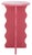 Raspberry Red Lilith Wavy Accent Table in Rose For Sale - Image 8 of 8
