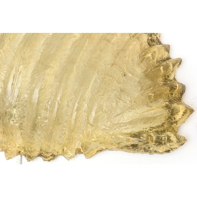 1970s Vintage Resin Shell Wall Sconces Hollywood Regency Style, Restored, 1970's For Sale - Image 5 of 13