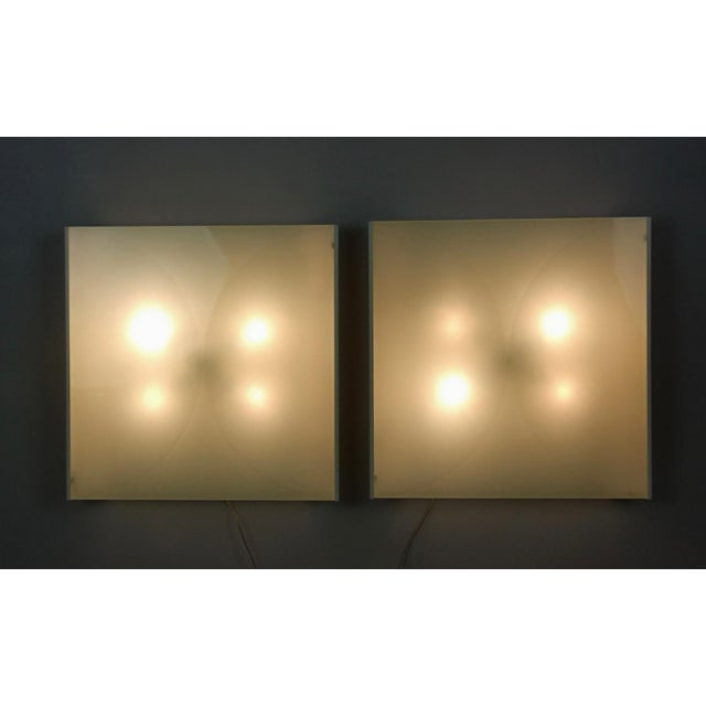 Fontana Arte Postmodern Clessidra Wall Lights by Bobo Piccoli for Fontana Arte, Italy, 1970s, Set of 2 For Sale - Image 4 of 10