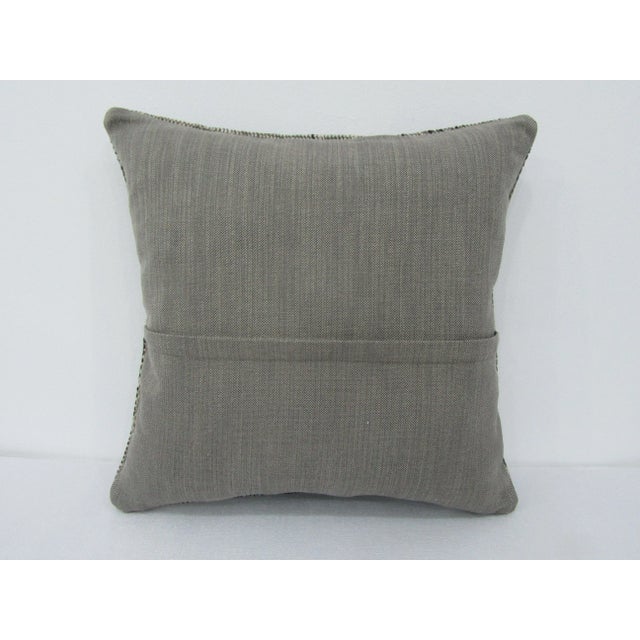 Turkish Turkish Gray Pillow Cover For Sale - Image 3 of 4