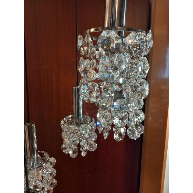 Lead Crystal Cascade Lamp from Bakalowits & Söhne, 1970s For Sale - Image 14 of 18