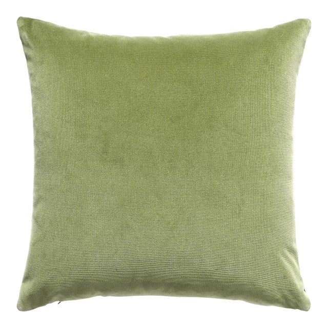 The House of Scalamandré Indus Pillow, Sage For Sale
