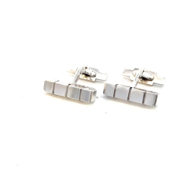 1990s Georg Jensen Estate Mens Cufflinks Sterling Silver, 2 Pieces For Sale - Image 9 of 12