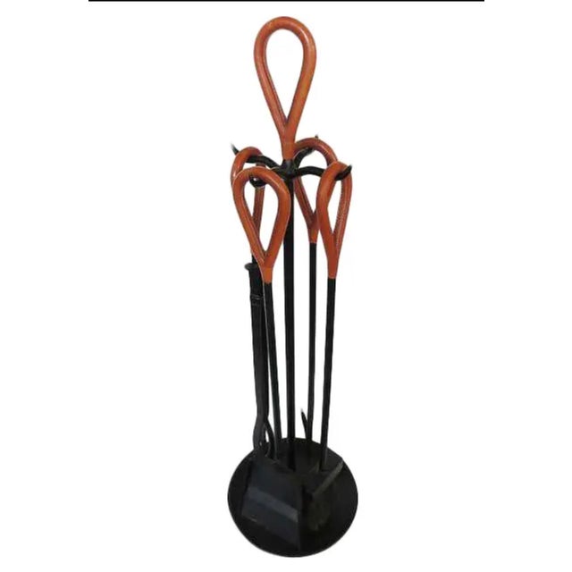 Jacques Adnet Fireplace Tools For Sale - Image 9 of 9