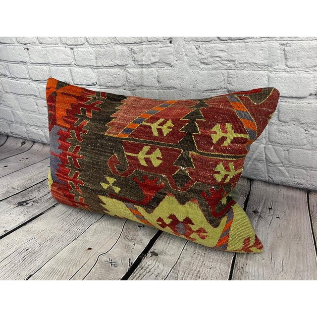 Vintage Pillow Case Turkish Kilim Pillow Decorative Kilim Pillow Dry cleaning only. PILLOW INSERT IS NOT INCLUDED