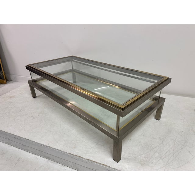 Sliding Top Vitrine Coffee Table, 1970s For Sale - Image 15 of 17