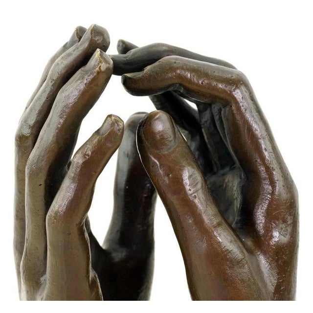 Brown Modern Brown Patinated Sculpture Titled The Cathedral, 20th Century, Bronze For Sale - Image 8 of 10