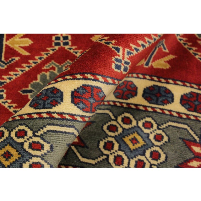 Shabby Chic Shirwan Red/Gray Wool Rug - 4'3''x5'11'' For Sale In New York - Image 6 of 10