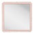 Fleur Home Carnival Gras Square Mirror in Salmon Berry, 32.5x32.5 For Sale