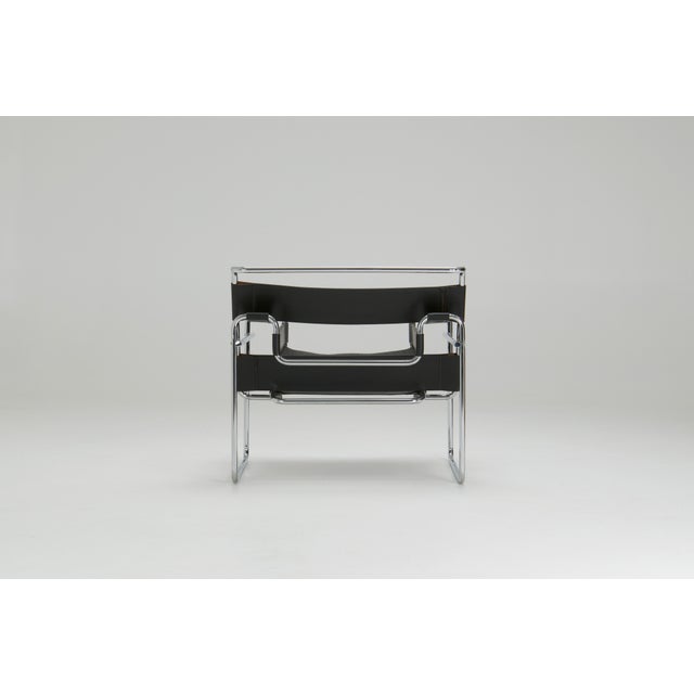 Black Wassily Chair by Marcel Breuer for Knoll International, 1980s For Sale - Image 8 of 16