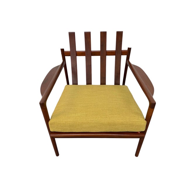 Mid-Century Danish Modern Poul Jensen for Selig Walnut Arm Chairs - Restored! For Sale - Image 9 of 11