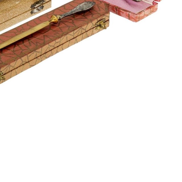 Silver Cases with Nib Pens, 19th Century, Set of 4 For Sale - Image 5 of 6