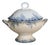 Vintage Ironstone Platane Bleu Soup Tureen from Saint Amand Hamage Nord, 1890s For Sale