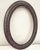 1930s 1930 Oval Wood Picture Frame Surround 24" Faux Tortoise Shell, Old World Portrait Display For Sale - Image 5 of 13