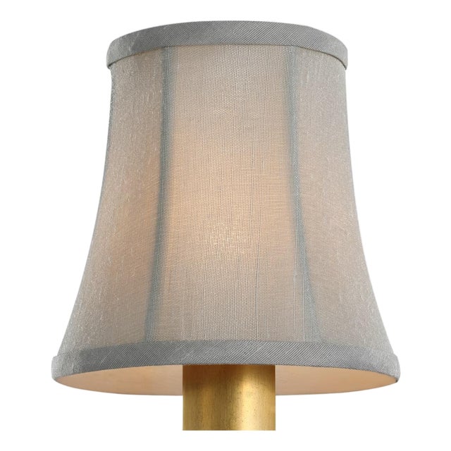 Visual Comfort Signature 4" Mist Silk Soft Empire Shade For Sale