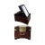 1930s Vintage Chinese Hardwood Traveling Vanity Shaving Mirror Box & Drawer For Sale