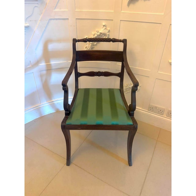 Hollywood Regency Antique Regency Mahogany Desk Chair, 1830s For Sale - Image 3 of 13