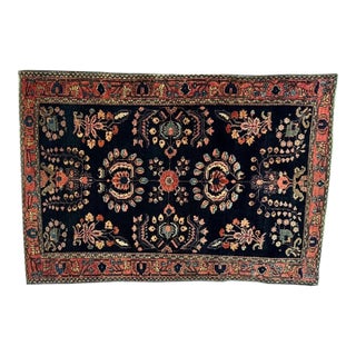 Antique Sarouk Mohajeran, 3'4" X 5' For Sale